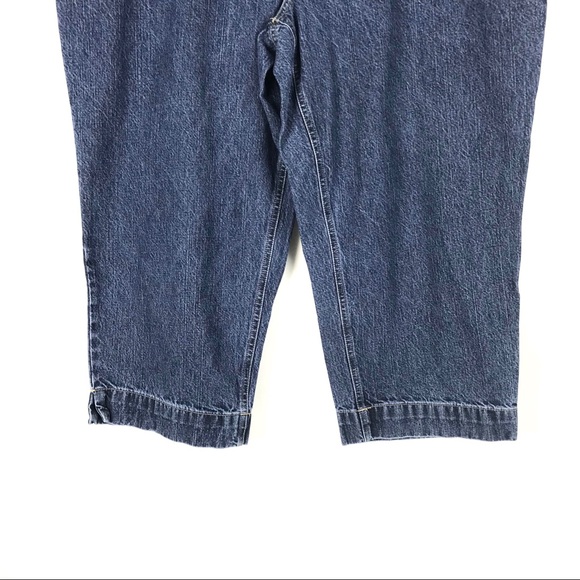 Eddie Bauer Capri Cropped Jean Size 18P Women Blue - Picture 3 of 8
